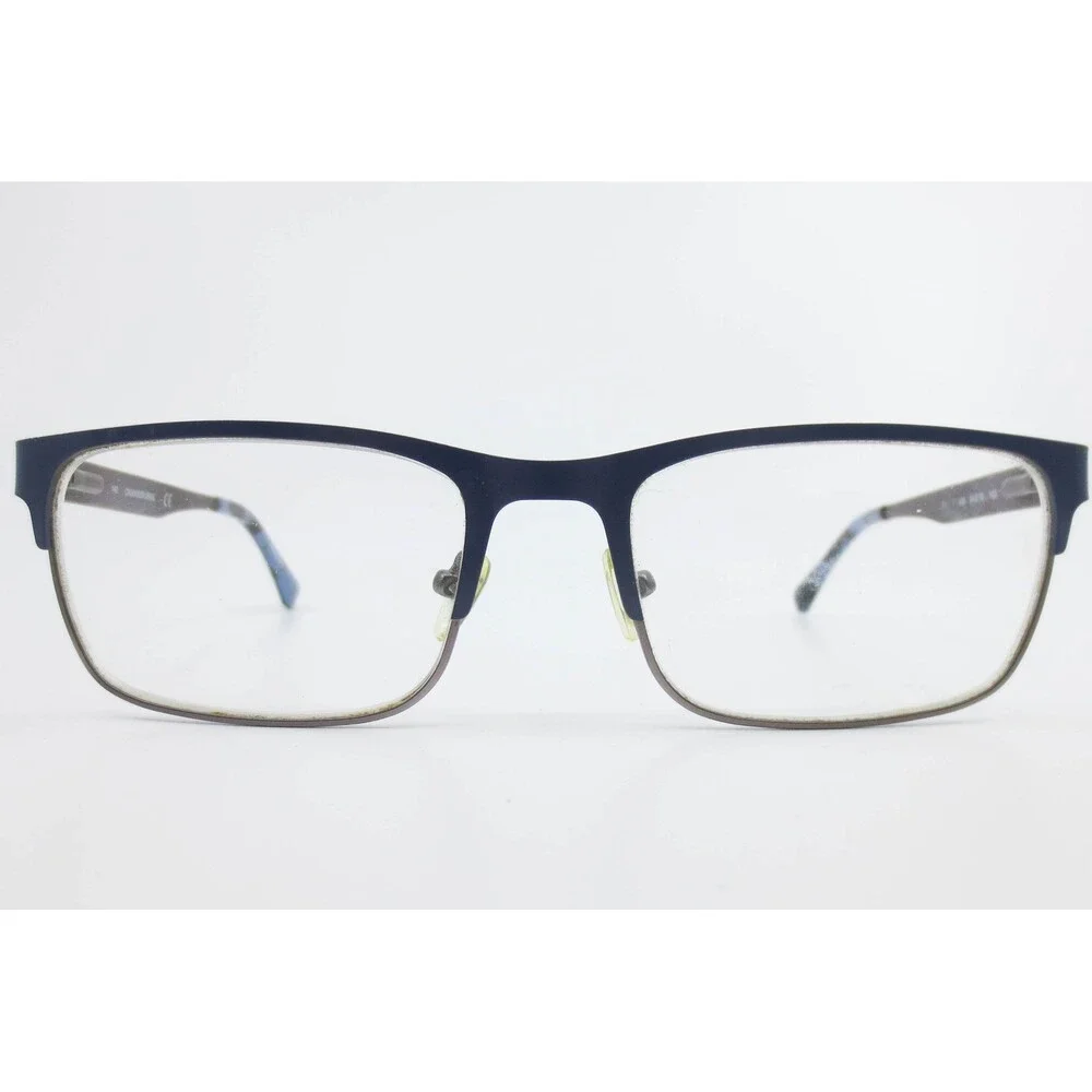 Calvin Klein Jeans CKJ178 400 Navy Blue Gunmetal Rectangular Eyeglasses